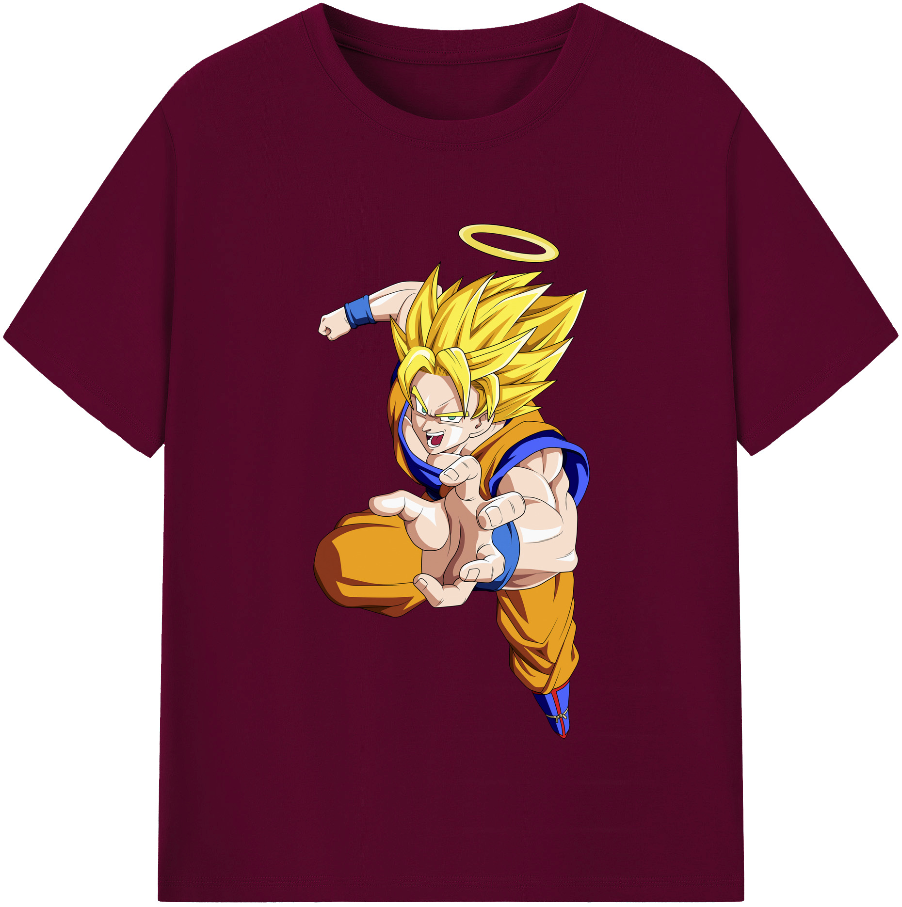 （画像用） ドラゴンボール 孫悟空（そん ごくう）Son Goku カカロット DRAGON BALL Kakarotto レディースカジュアルプリントTシャツ（綿100％）